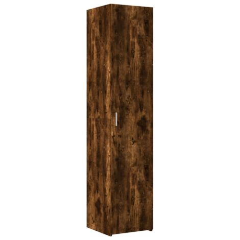 vidaXL Credenza Rovere Fumo 40x42,5x185 cm in Legno Multistrato