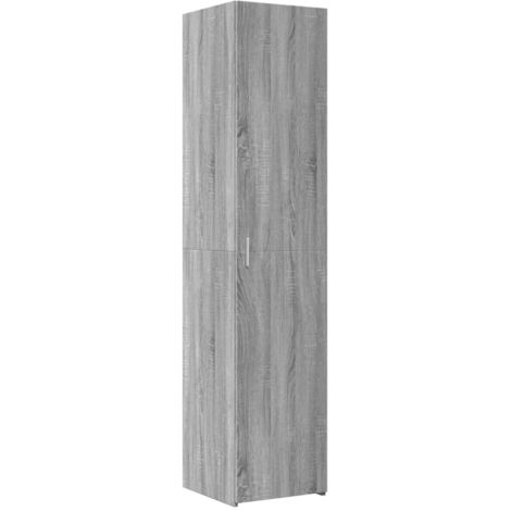 vidaXL Credenza Grigio Sonoma 40x42,5x185 cm in Legno Multistrato