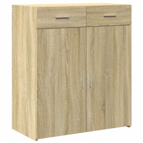vidaXL Credenza Rovere Sonoma 80x42,5x93 cm in Legno Multistrato