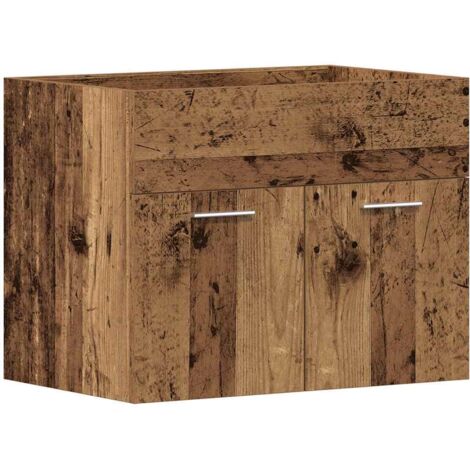vidaXL Mobile Lavabo Bagno Legno Antico 60x38,5x46 cm in Truciolato (1/5)