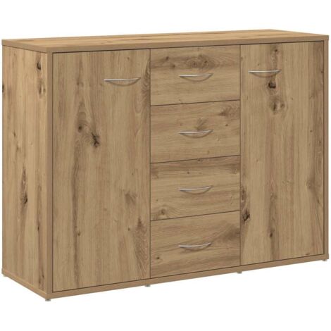 vidaXL Credenza Rovere Artigianale 88x30x64 cm in Legno Multistrato