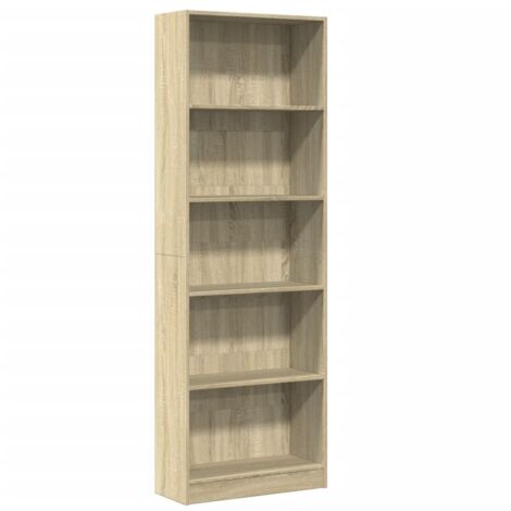 vidaXL Libreria Rovere Sonoma 60x24x176 cm in Legno Multistrato