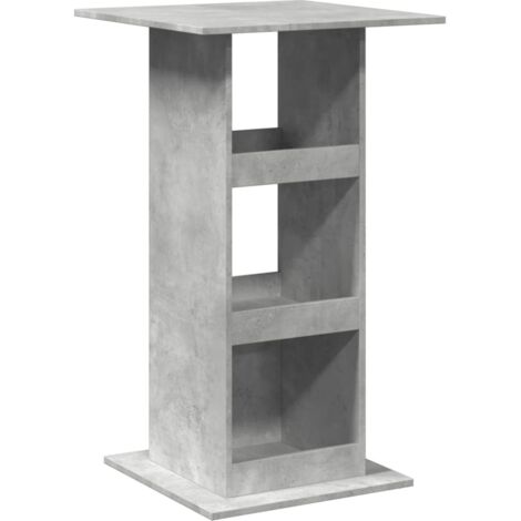 vidaXL Tavolo Bar Portaoggetti Grigio Cemento 60x60x102 cm