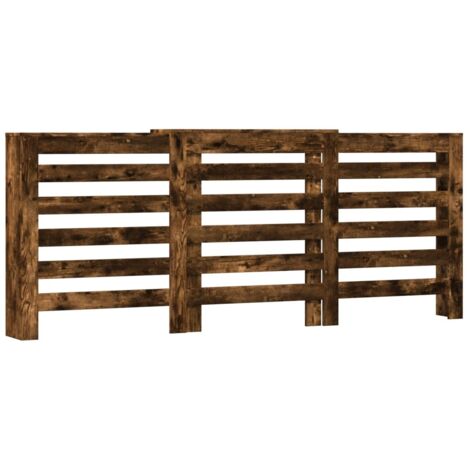 vidaXL Copertura Termosifone Rovere Fumo 205x21,5x83,5cm Multistrato