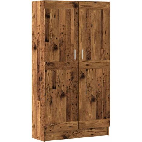 vidaXL Libreria Legno Antico 82,5x30,5x150 cm in Legno Multistrato