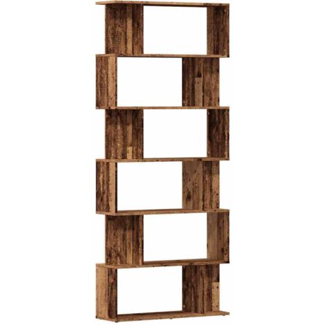 vidaXL Libreria in Legno Antico 80x24x192 cm Legno Multistrato