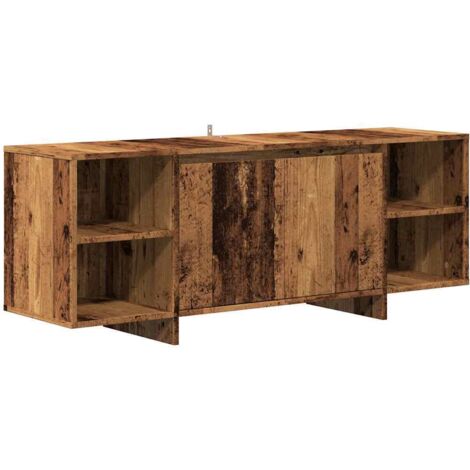 vidaXL Mobile Porta TV Legno Antico 130x35x50 cm in Legno Multistrato