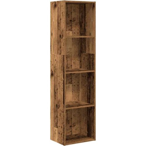 vidaXL Libreria Legno Antico 40x30x152 cm in Legno Multistrato