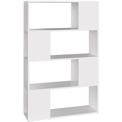 vidaXL Libreria/Divisorio Bianco 80x24x124,5 cm in Truciolato