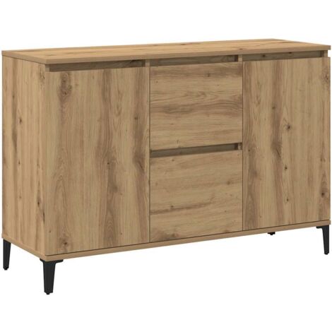 vidaXL Credenza Rovere Artigianale 102x35x70 cm in Legno Multistrato