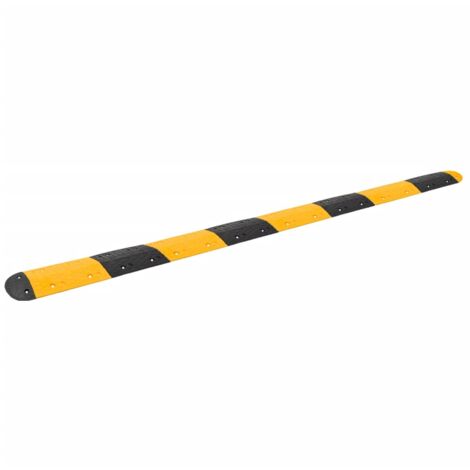 vidaXL Dosso Giallo e Nero 420x32,5x4 cm in Gomma