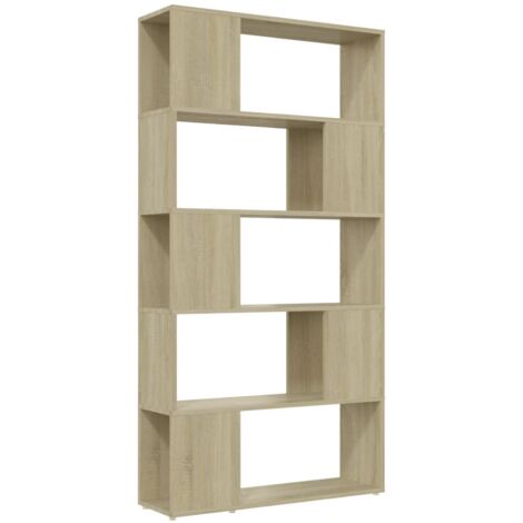 vidaXL Libreria Divisorio Rovere Sonoma 80x24x155 cm in Truciolato