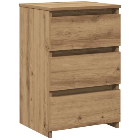 vidaXL Comodino Rovere Artigianale 40x35x62,5 cm in Legno
