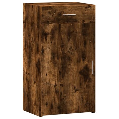 vidaXL Credenza Rovere Fumo 50x42,5x93 cm in Legno Multistrato