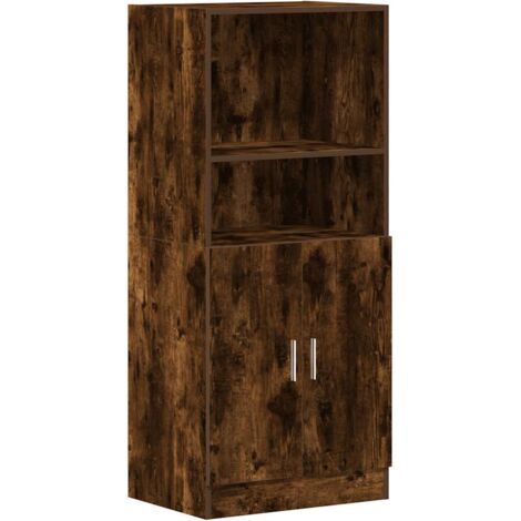 vidaXL Armadietto Cucina Rovere Fumo 57x41,5x131,5 cm in Truciolato