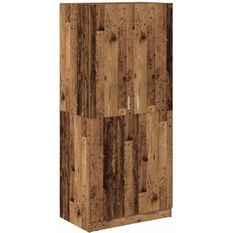 vidaXL Armadio Legno Antico 80x52x180 cm in Truciolato