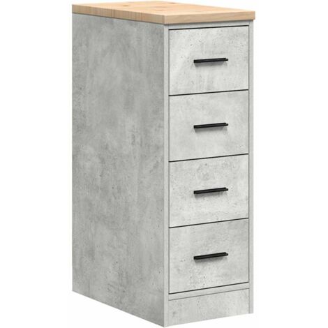 vidaXL Armadietto da Garage Grigio cemento 30x51x85 cm