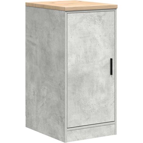 vidaXL Armadietto da Garage Grigio cemento 40x51x85 cm