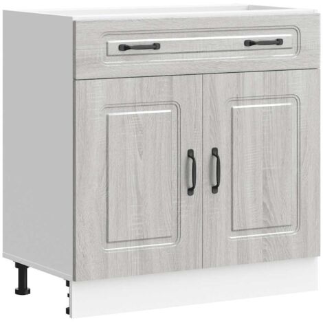 vidaXL Base da Cucina Kalmar Grigio Sonoma in Legno Multistrato
