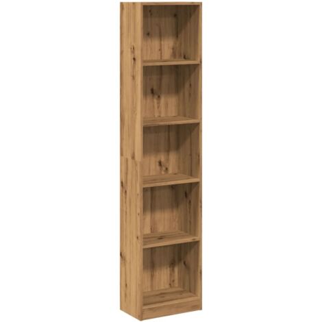 vidaXL Libreria Artigianale Rovere 40x24x176 cm Legno ingegnerizzato