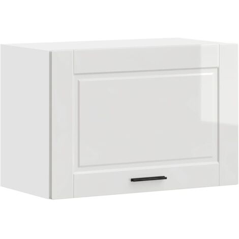 vidaXL Pensile da Cucina Porto Bianco Lucido in Legno Multistrato