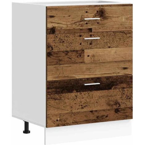 vidaXL Base da Cucina Legno Vecchio in Legno Multistrato