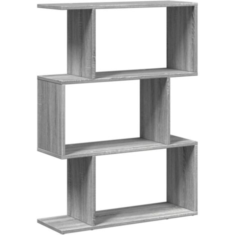 vidaXL Libreria Divisorio 3Piani Grigio Sonoma 70x24x97 cm Truciolato