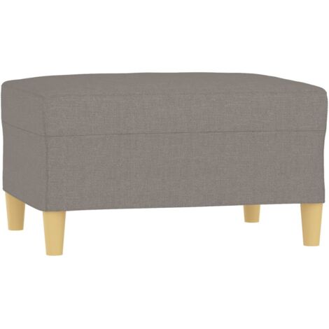 vidaXL Poggiapiedi Tortora 70x55x41 cm in Tessuto