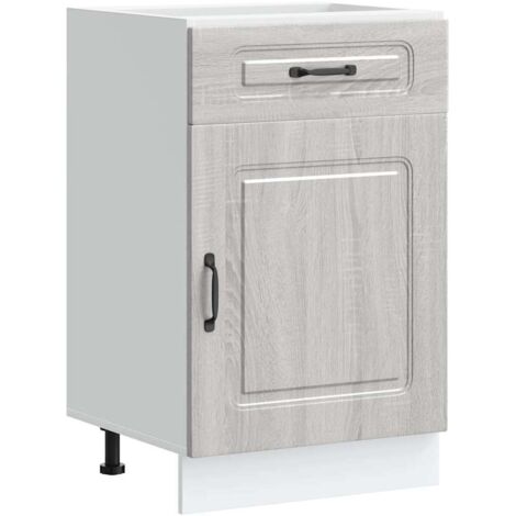 vidaXL Base da Cucina Kalmar Grigio Sonoma in Legno Multistrato