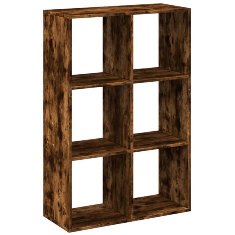 vidaXL Libreria Divisorio Rovere Fumo 69,5x29x103,5cm in Truciolato