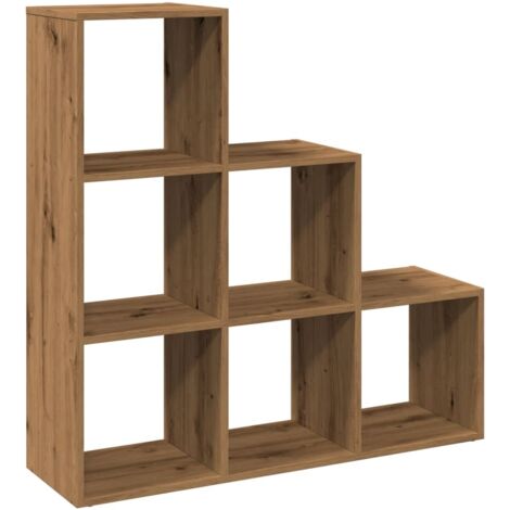 vidaXL Libreria Divisorio 3Piani Rovere Artigianale 99x29x99Truciolato