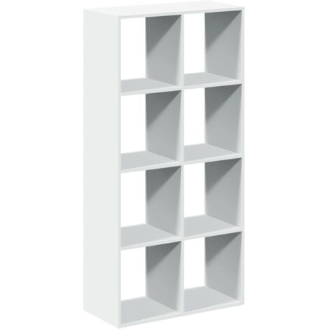 vidaXL Libreria divisoria bianca 69,5x29x137,5 cm in legno ingegnerizzato