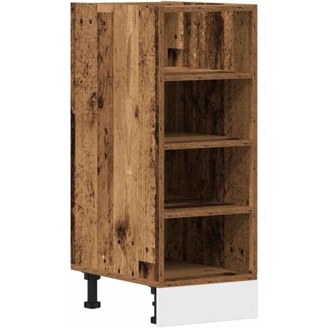 vidaXL Armadio Inferiore Legno Vecchio 30x44,5x81,5 cm in Truciolato