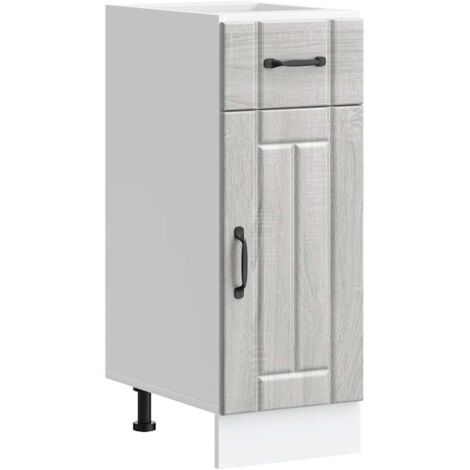 vidaXL Base da Cucina Lucca Grigio Sonoma in Legno Multistrato