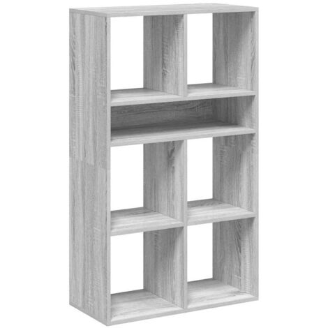 vidaXL Libreria Grigio Sonoma 66x31x112 cm in Legno Multistrato