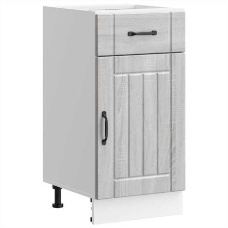 vidaXL Base da Cucina Lucca Grigio Sonoma in Legno Multistrato
