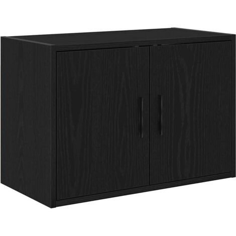 vidaXL Pensile per Garage Nero in Legno Multistrato