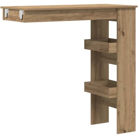 vidaXL Bancone da Muro Rovere Artigianale Legno Multistrato