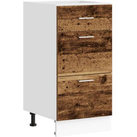 vidaXL Armadio Inferiore Legno Antico 40x46x81,5 cm Legno Multistrato