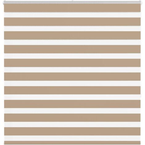 vidaXL Tenda a Rullo Zebra Larghezza Tessuto 135,9 cm Poliestere