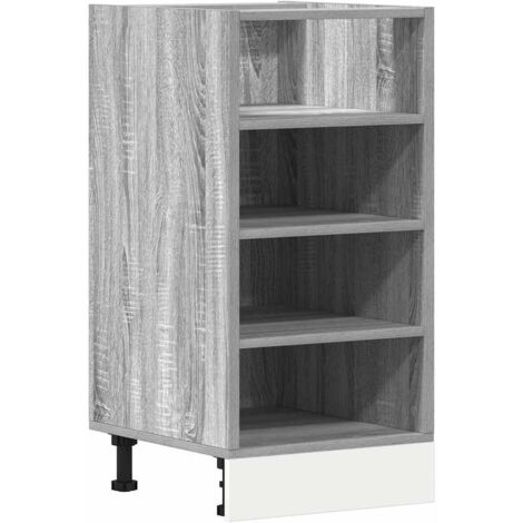 vidaXL Armadio Inferiore Grigio Sonoma 40x44,5x81,5 cm in Truciolato