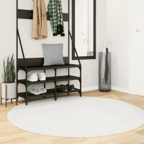 vidaXL Tappeto OVIEDO a Pelo Corto Crema Ø 160 cm