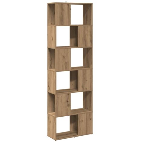 vidaXL Libreria/Divisorio Stanza Rovere Artigianale 60x24x186 cm