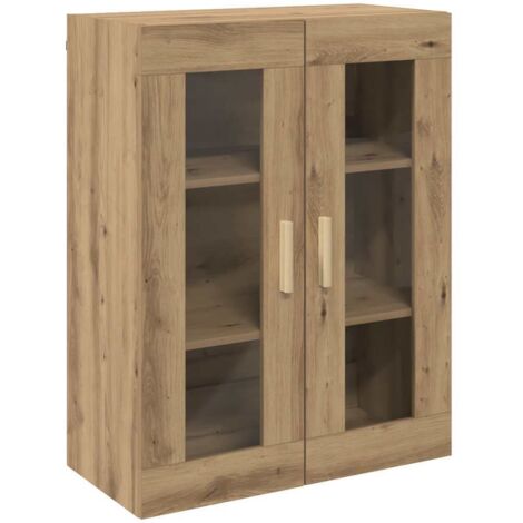 vidaXL Armadietto Pensile a Parete Rovere Artigianale 69,5x34x90 cm
