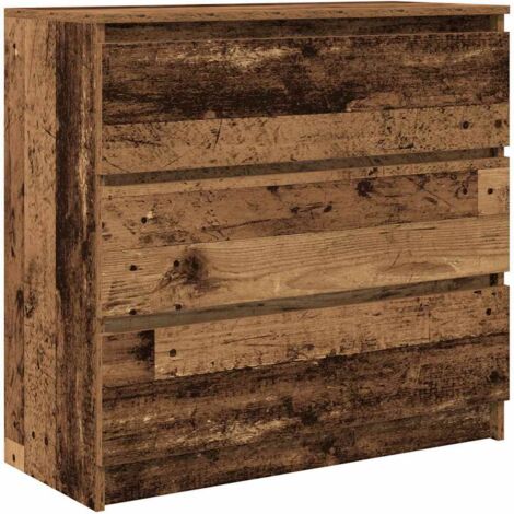vidaXL Credenza Legno Antico 80x35x76 cm in Legno Multistrato