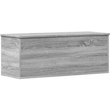 vidaXL Contenitore Portaoggetti Grigio Sonoma 90x35x35 cm Truciolato
