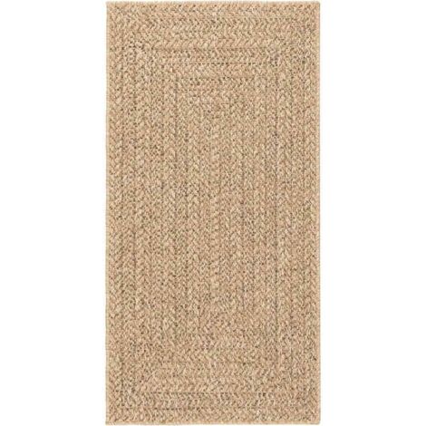vidaXL Tappeto ZIZUR Beige 80x250 cm Aspetto Iuta Interni ed Esterni