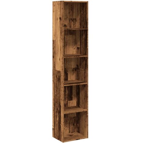 vidaXL Libreria Legno Antico 40x30x189 cm in Legno Multistrato