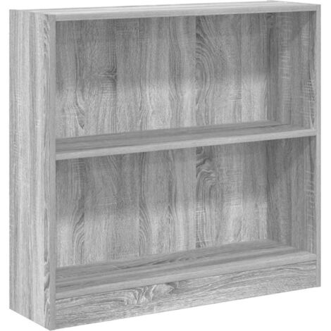 vidaXL Libreria Grigio Sonoma 80x24x76 cm in Legno Multistrato