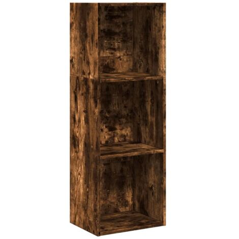 vidaXL Libreria Rovere Fumo 40x30x114 cm in Legno Multistrato